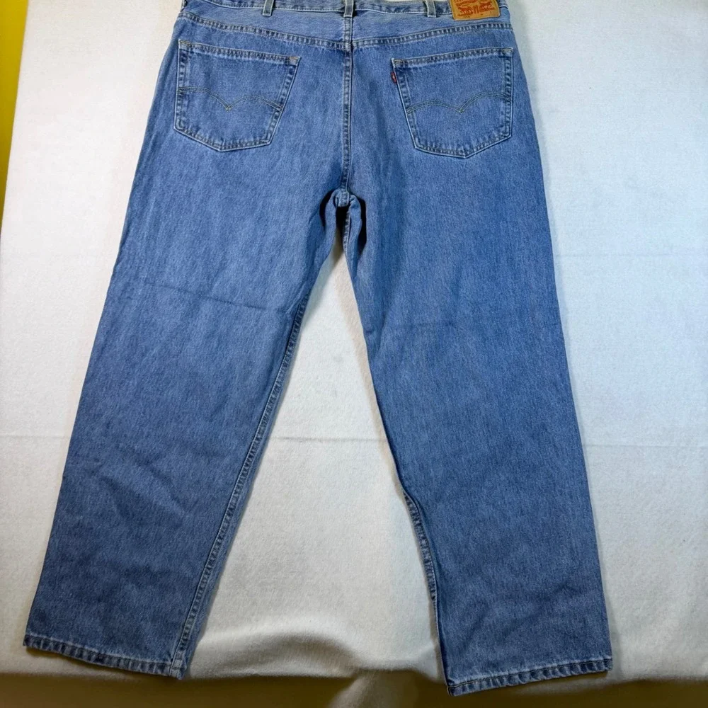 Levis 550 Relaxed Fit Tapered Leg Jeans Mens 44x30 Medium Wash Blue 01550-4891